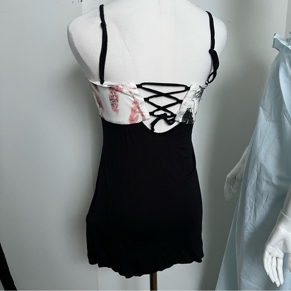 Harley Davidson Y2K Babydoll Tank Top Graphic Moto Fairy Grunge M - Picture 4 of 5